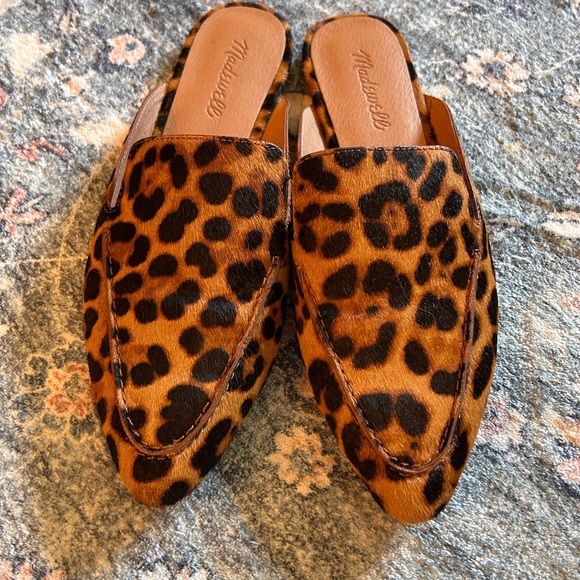 Madewell Animal Print Mules - Picture 1 of 7